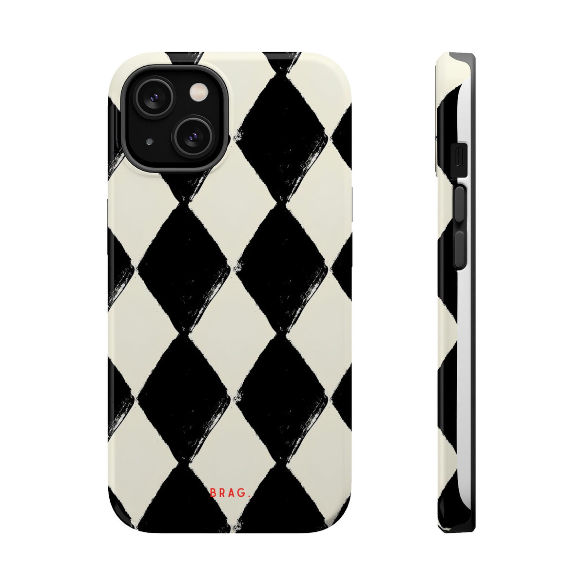 Ivory Harlequin Magnetic Impact-Resistant Phone Case