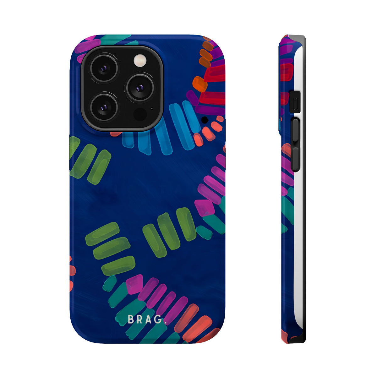 Blue Palm Magnetic Impact-Resistant Phone Case