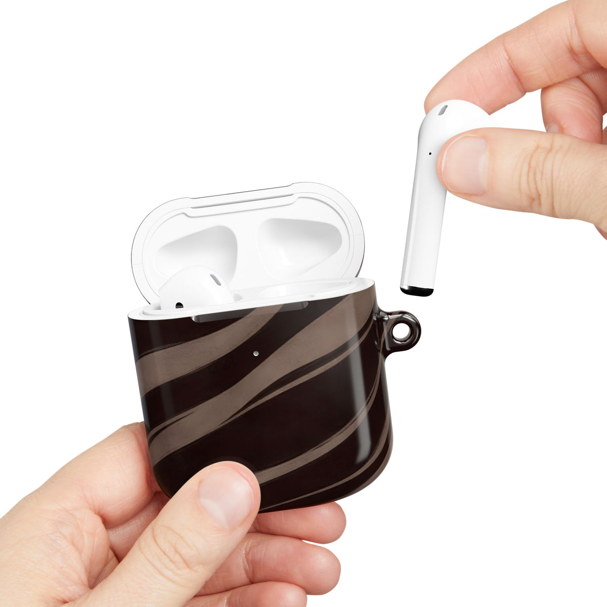 Zebra Wave AirPod Case – Slim Protective Charging Case