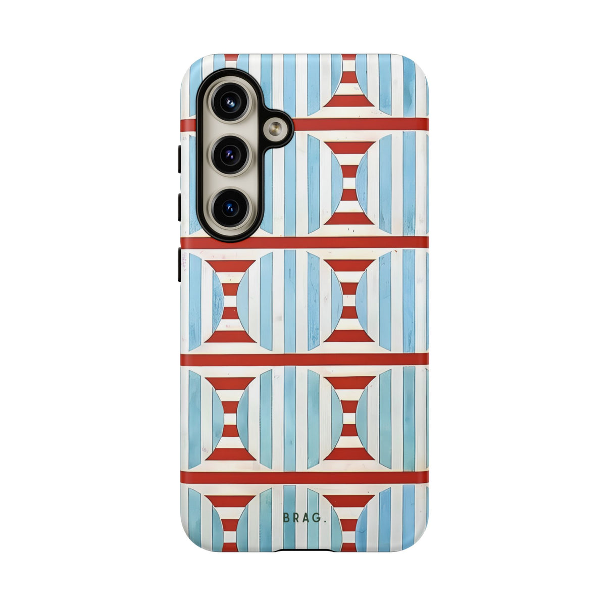 Riviera Stripe Tough Phone Case – Shockproof Protective iPhone Cover