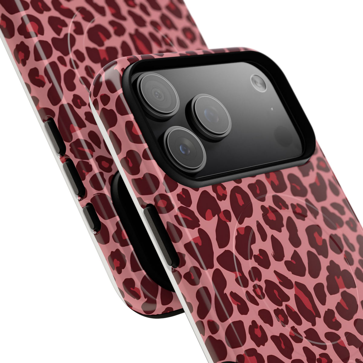 Leopard Love MagSafe Tough Phone Case — Magnetic Protective Cover