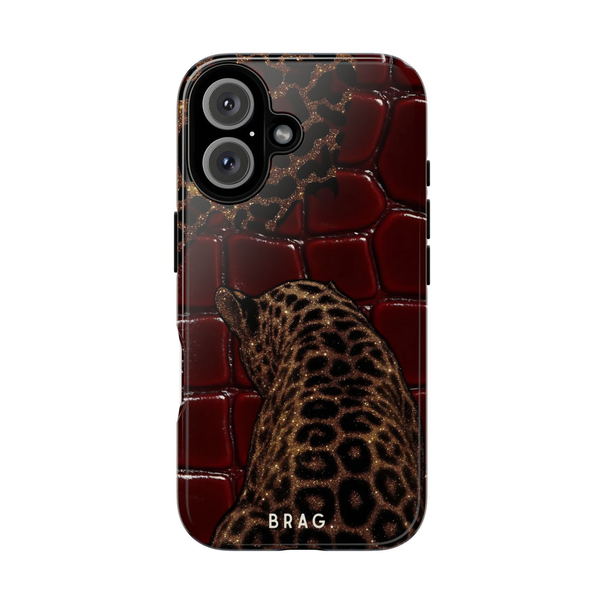 Leopard Lounge Tough Phone Case – Shockproof Protective iPhone Cover