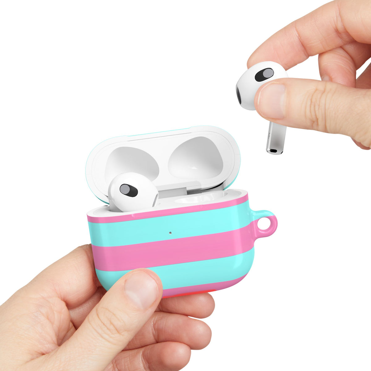 Taffy Stripe AirPod Case – Slim Protective Charging Case