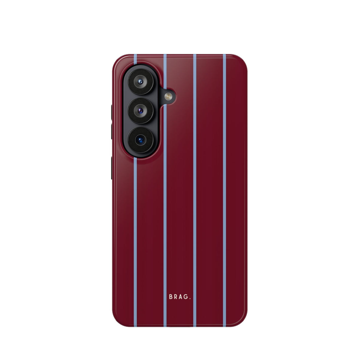 Bordeaux Stripe Magnetic Impact-Resistant Phone Case