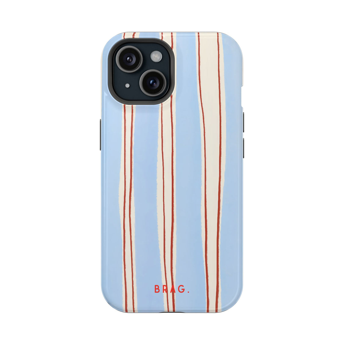 Blue Linen Magnetic Impact-Resistant Phone Case