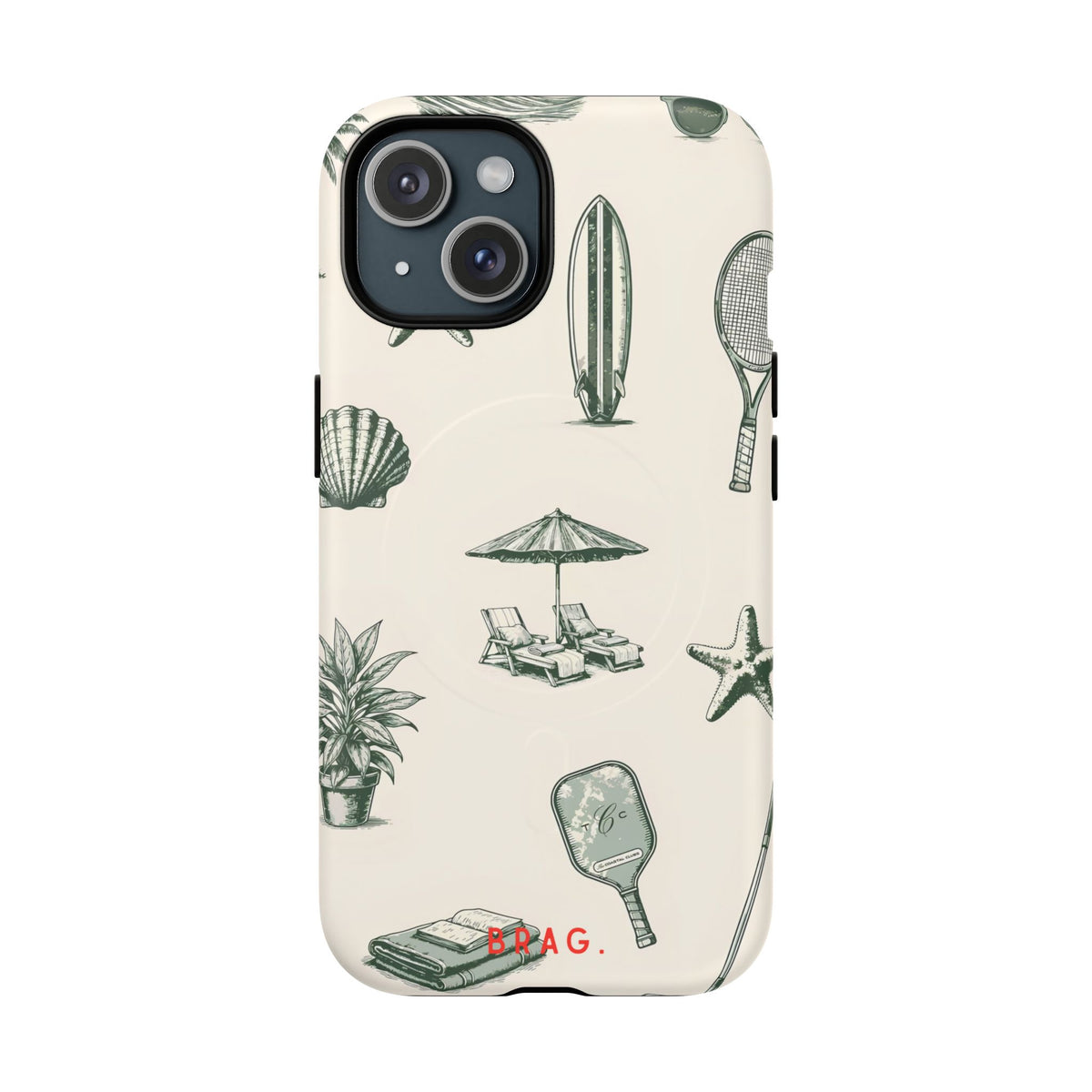 Beach Club MagSafe Tough Phone Case — Magnetic Protective Cover
