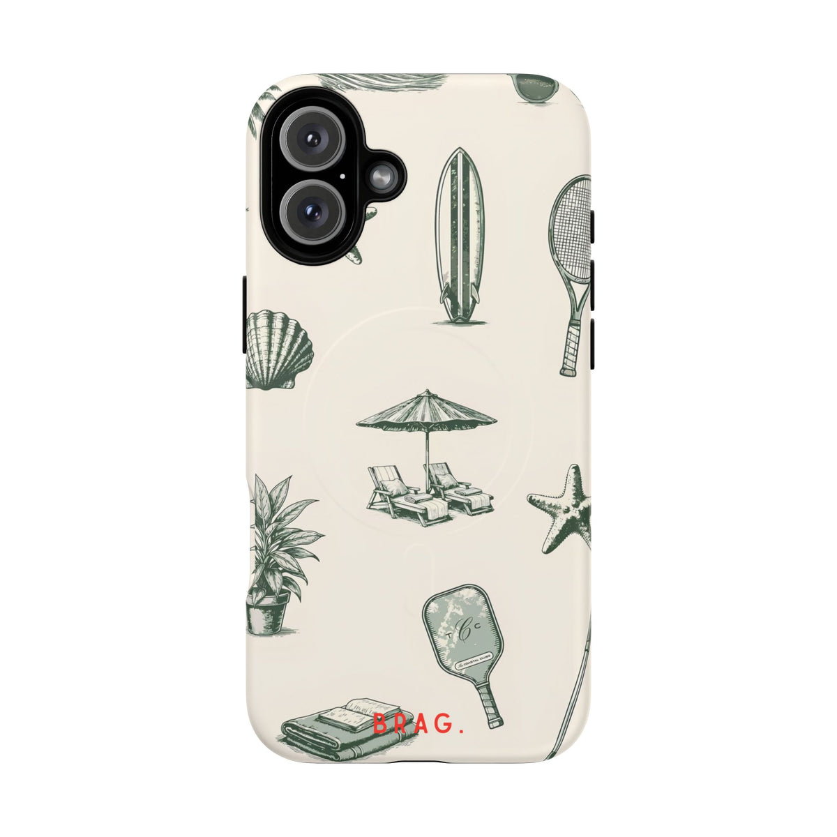 Beach Club MagSafe Tough Phone Case — Magnetic Protective Cover