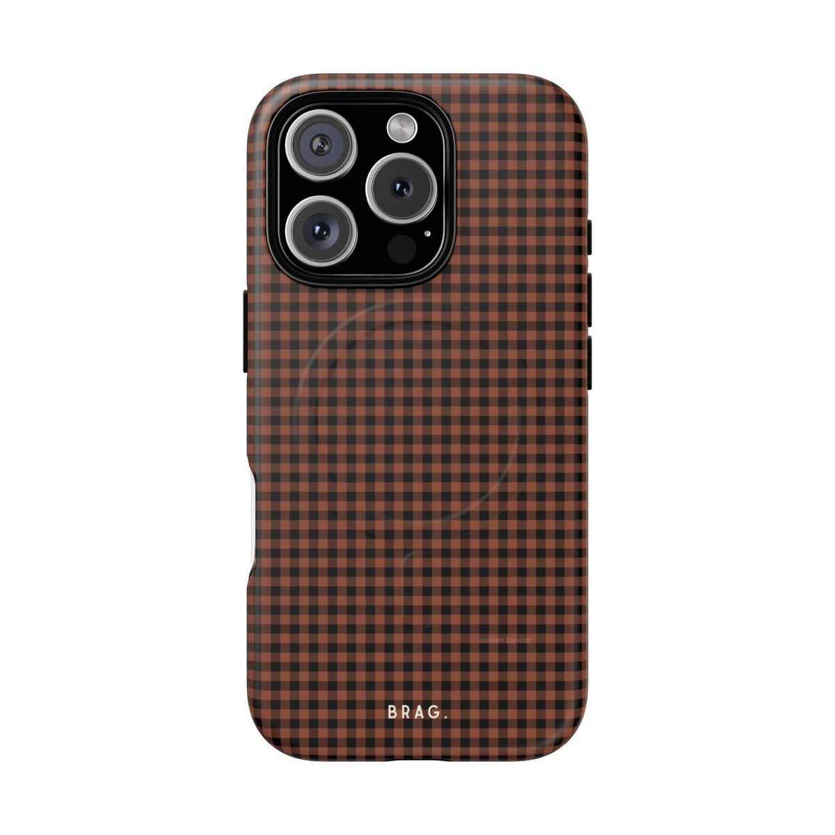 Cafe Check MagSafe Tough Phone Case — Magnetic Protective Cover