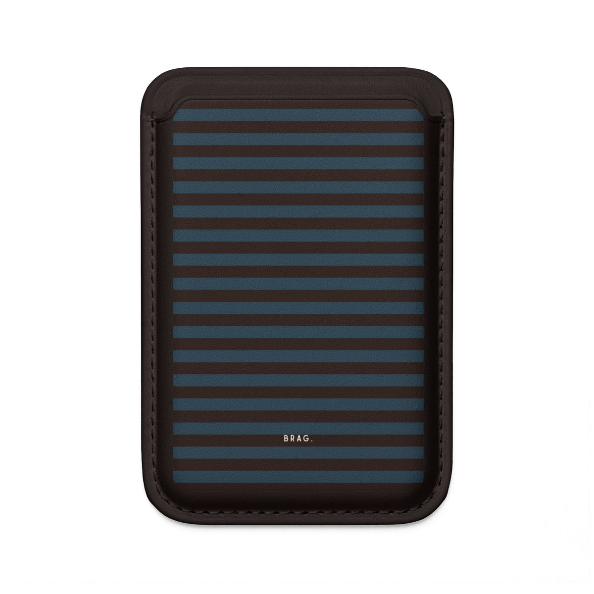 Seaside Stripe MagSafe Vegan Wallet — Slim Phone Card Holder