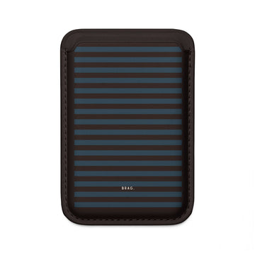 Seaside Stripe MagSafe Vegan Wallet — Slim Phone Card Holder