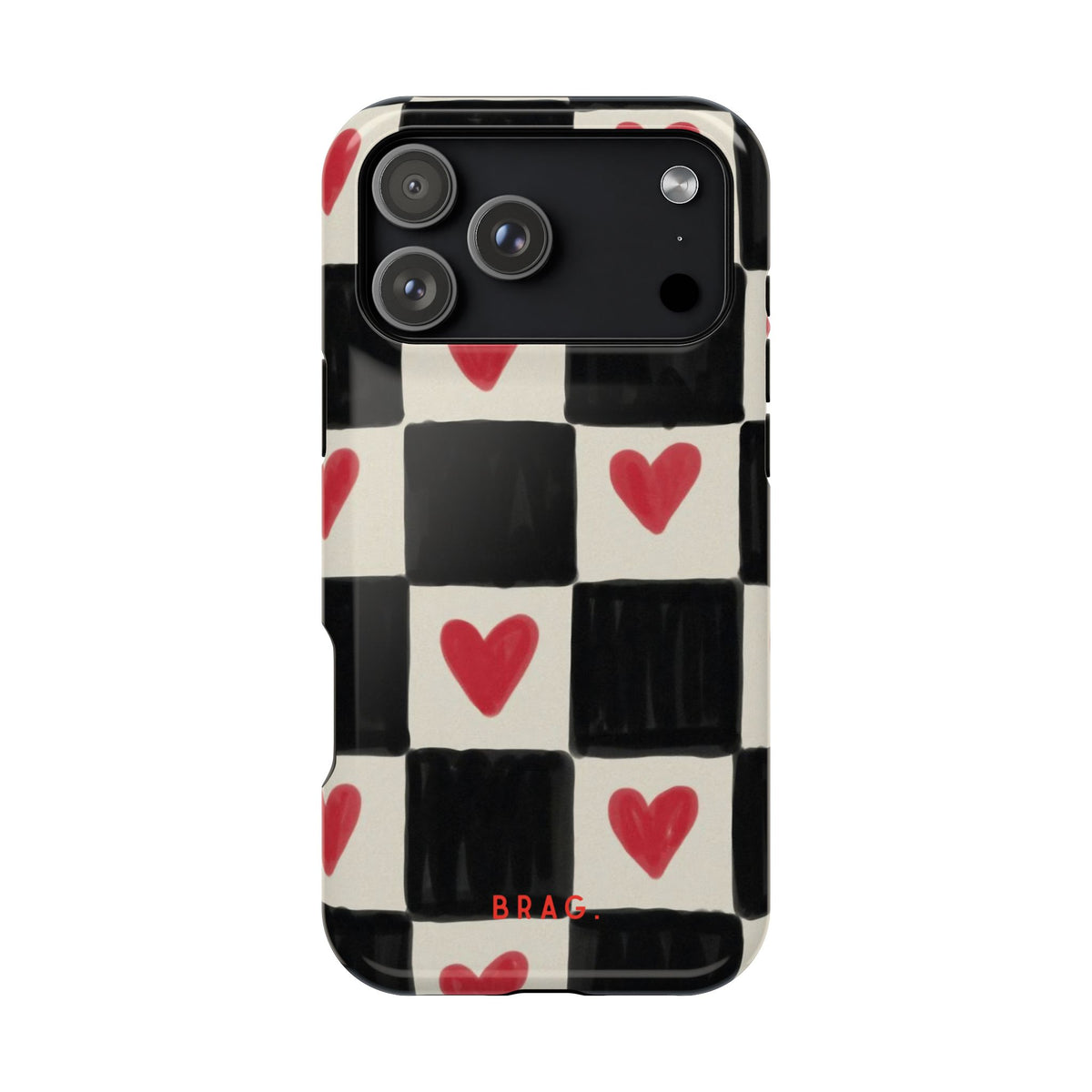Heart Check Magnetic Impact-Resistant Phone Case
