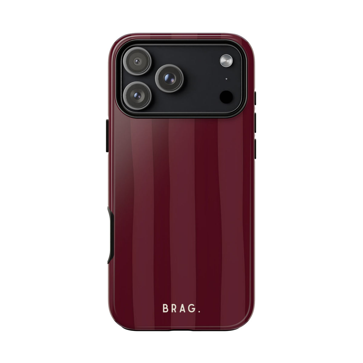Dark Cherry Tough Phone Case – Shockproof Protective iPhone Cover