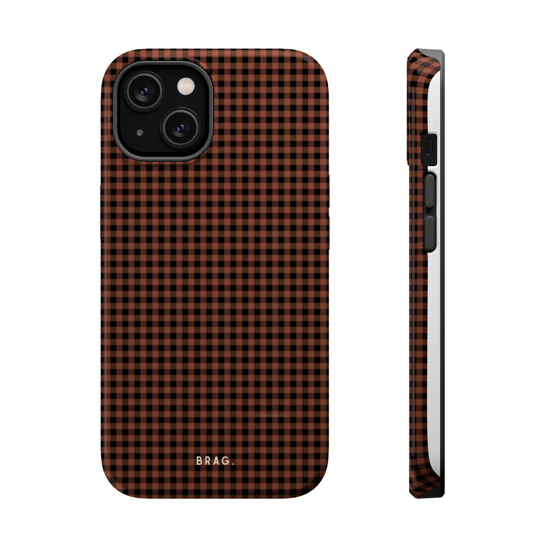 Cafe Check Magnetic Impact-Resistant Phone Case