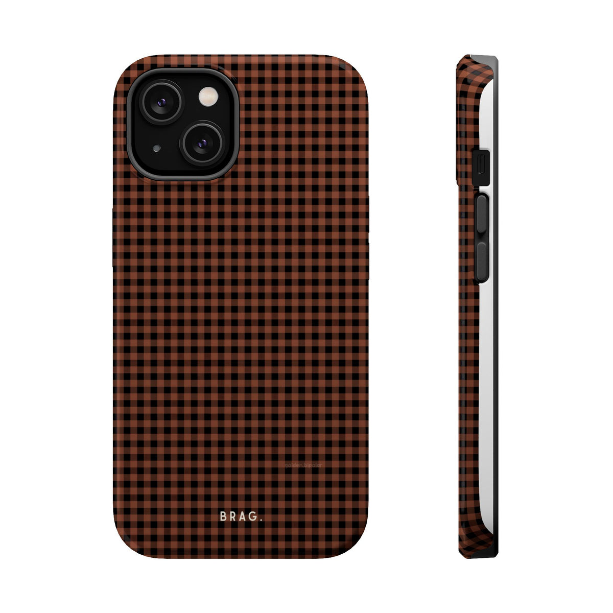 Cafe Check Magnetic Impact-Resistant Phone Case