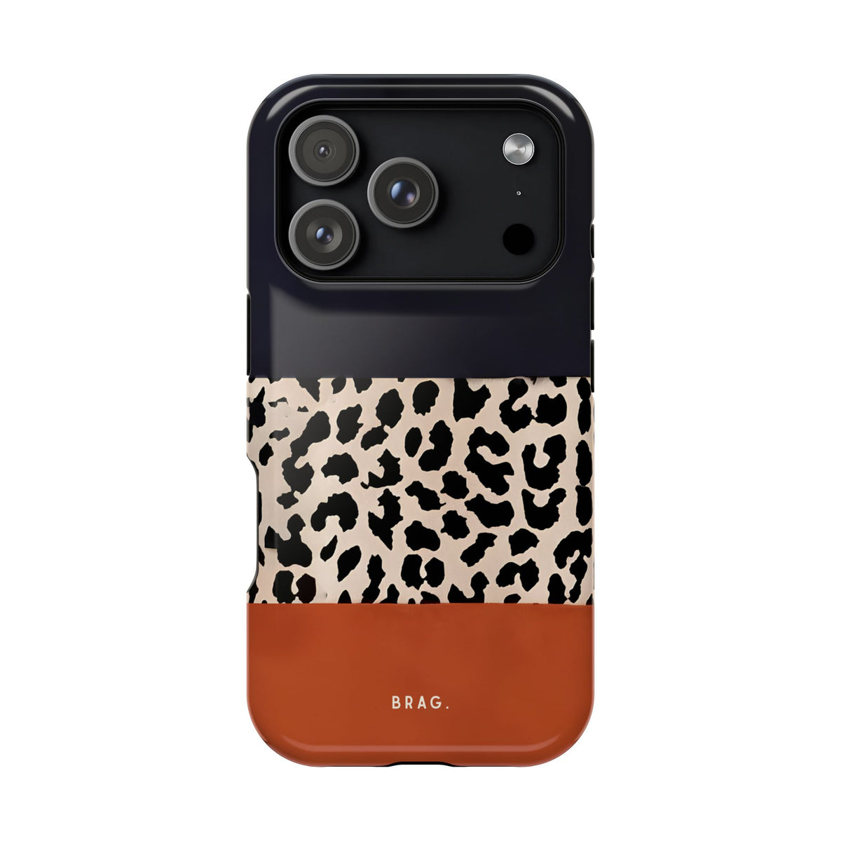 Leopard Block Magnetic Impact-Resistant Phone Case