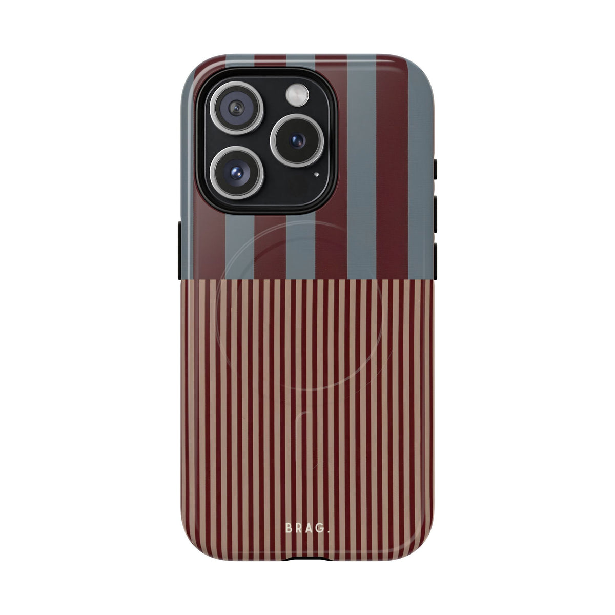 Candy Stripe MagSafe Tough Phone Case — Magnetic Protective Cover