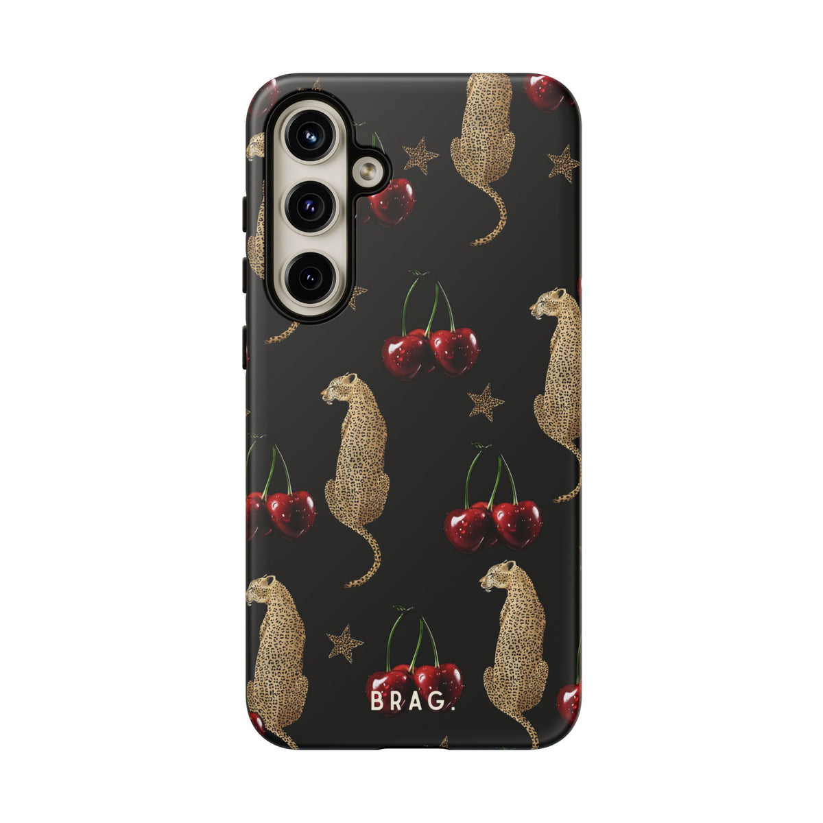 Wild Cherry Tough Phone Case – Shockproof Protective iPhone Cover