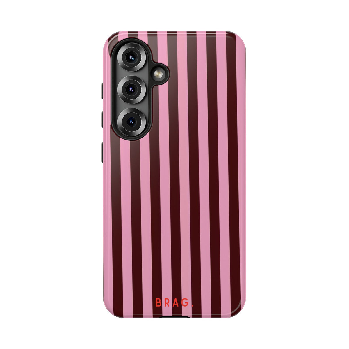 Candy Stripe Tough Phone Case – Shockproof Protective iPhone Cover