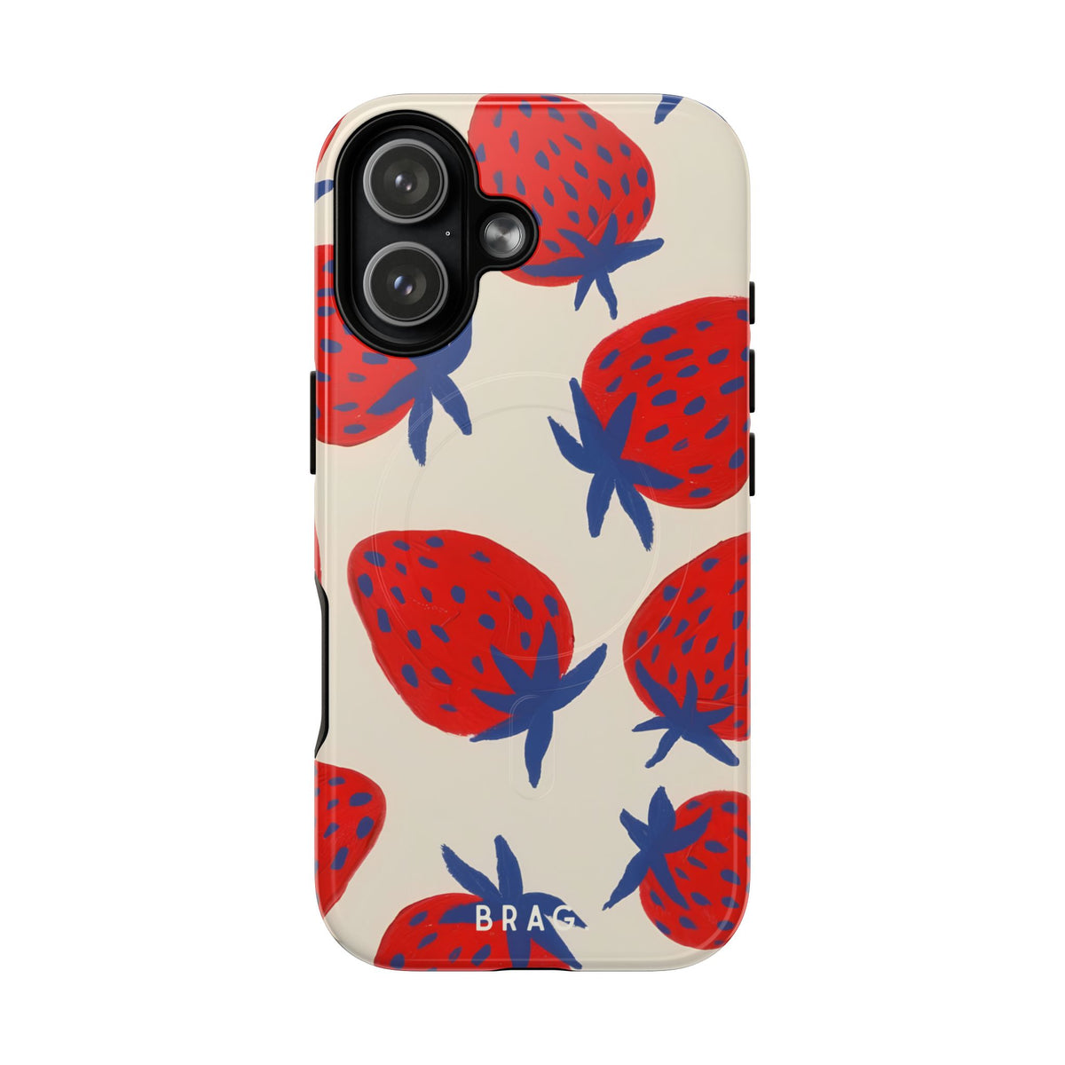 Strawberry Field MagSafe Tough Phone Case — Magnetic Protective Cover