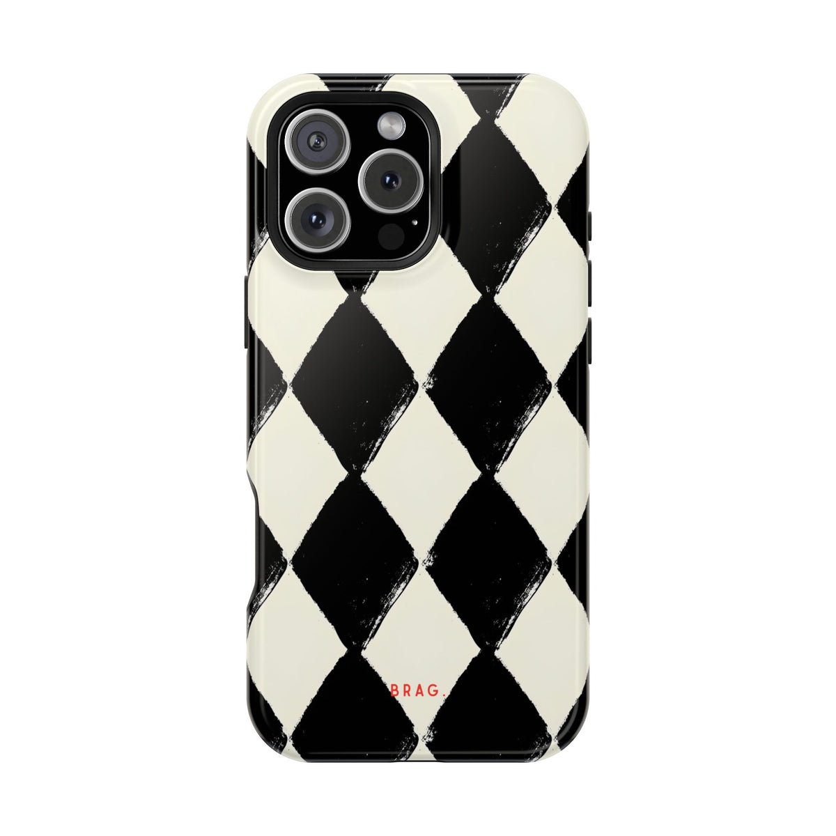 Ivory Harlequin Magnetic Impact-Resistant Phone Case