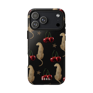 Wild Cherry Tough Phone Case – Shockproof Protective iPhone Cover