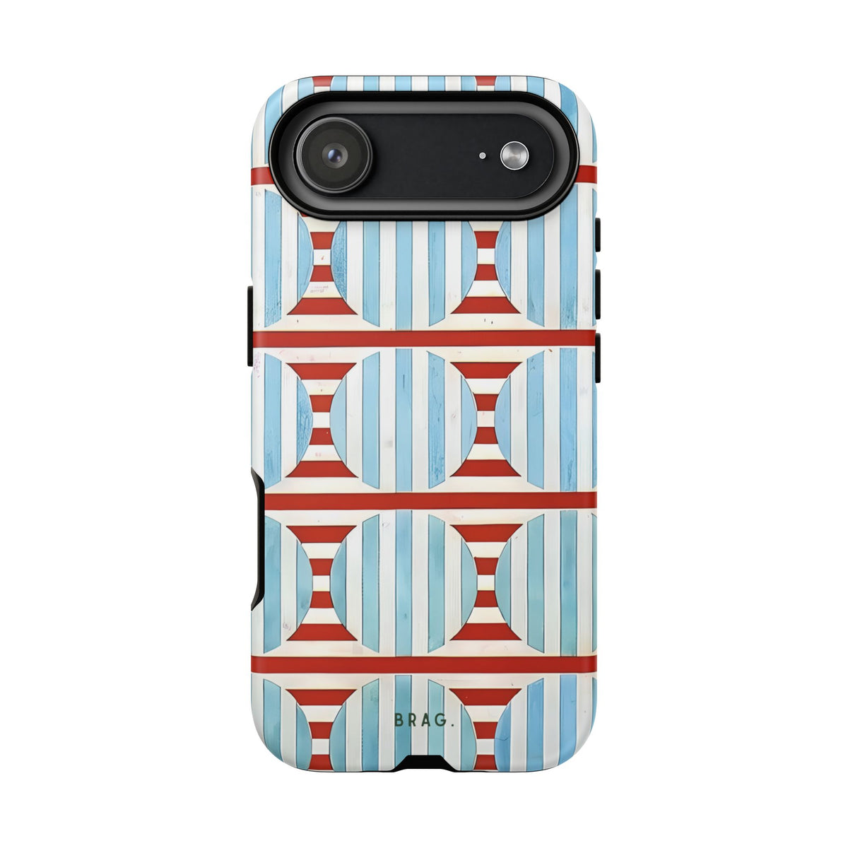Riviera Stripe Tough Phone Case – Shockproof Protective iPhone Cover