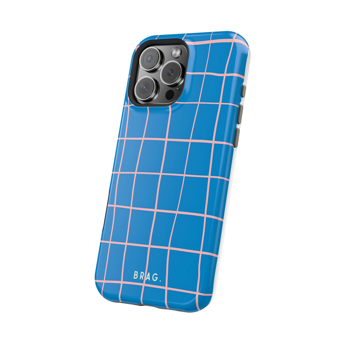 Coastal Grid Magnetic Impact-Resistant Phone Case