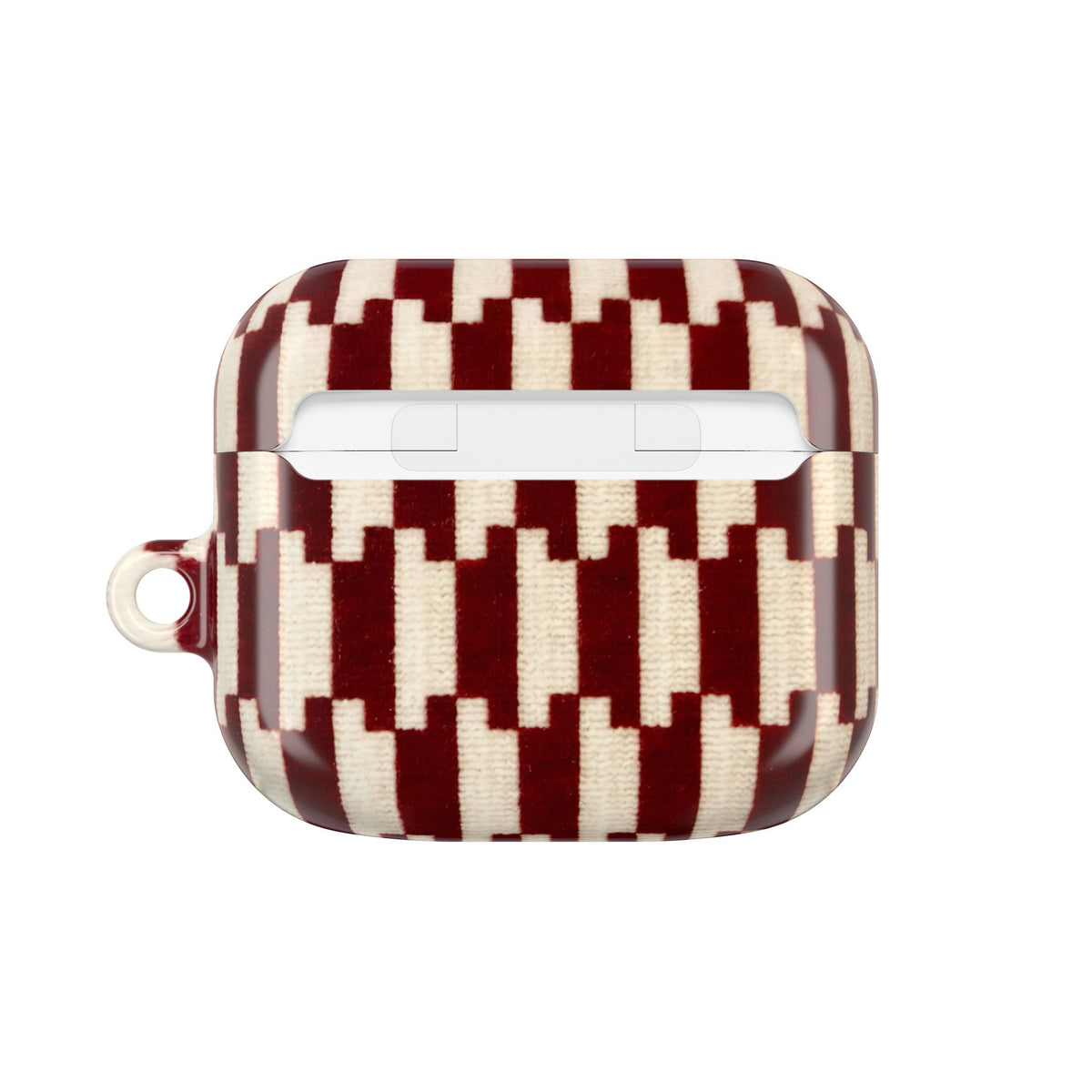 Wine & Cream AirPod Case – Slim Protective Charging Case