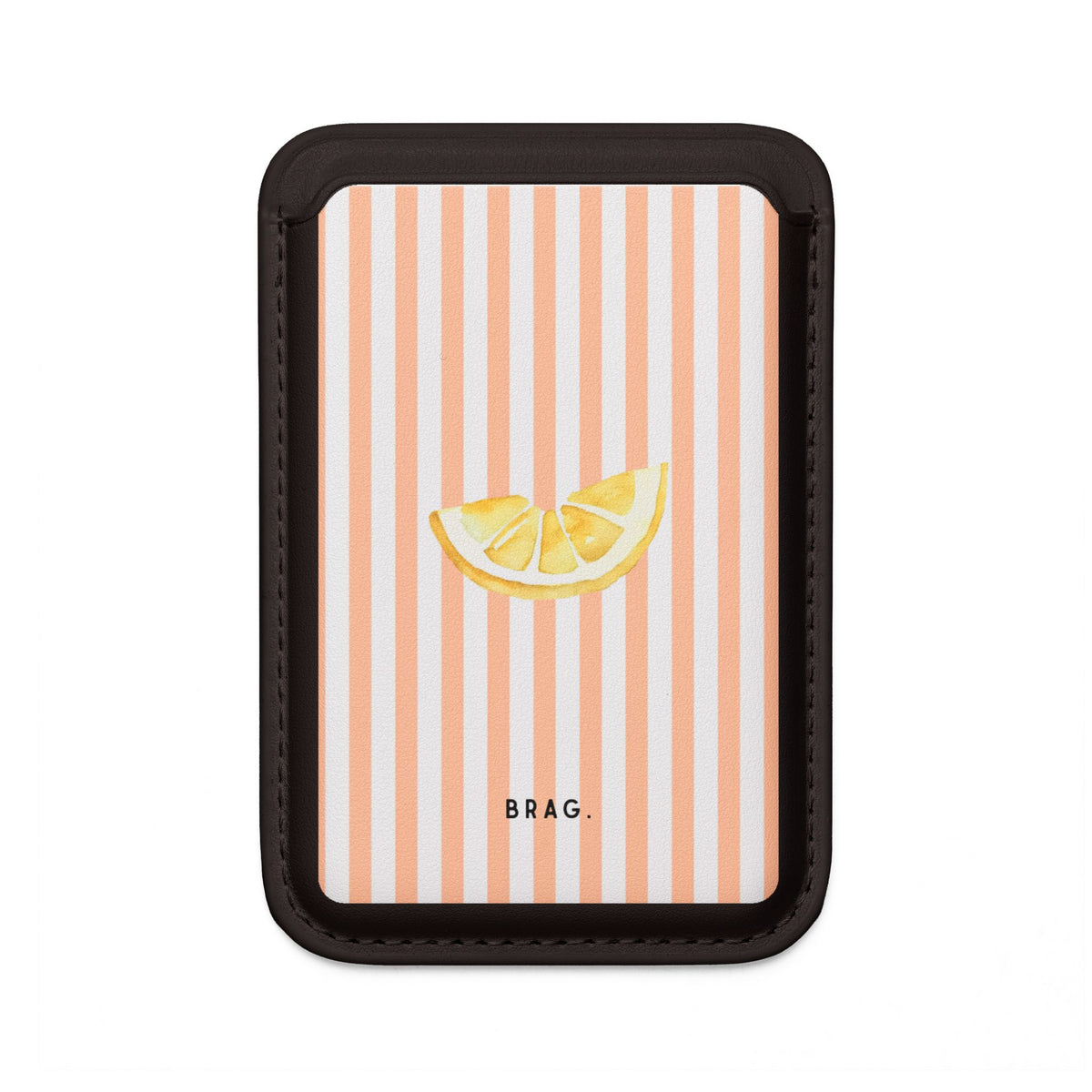 Citrus Bloom MagSafe Vegan Wallet — Slim Phone Card Holder