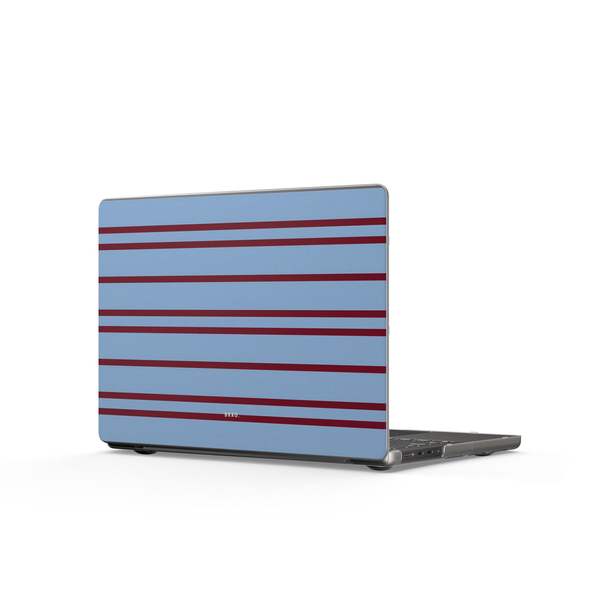 Nautical Stripe Matte MacBook Case — Slim Protective Laptop Cover