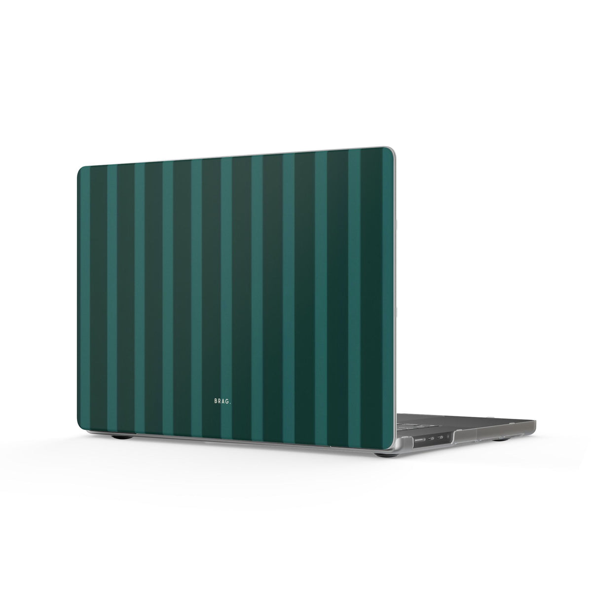 Forest Stripe Matte MacBook Case — Slim Protective Laptop Cover