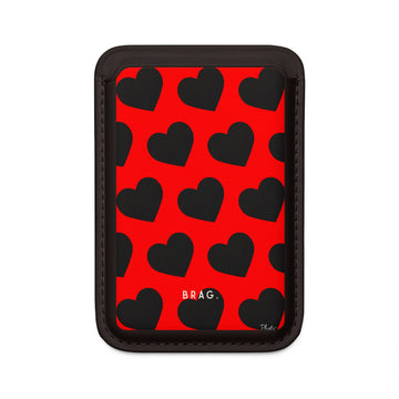 Heart Throb MagSafe Vegan Wallet — Slim Phone Card Holder