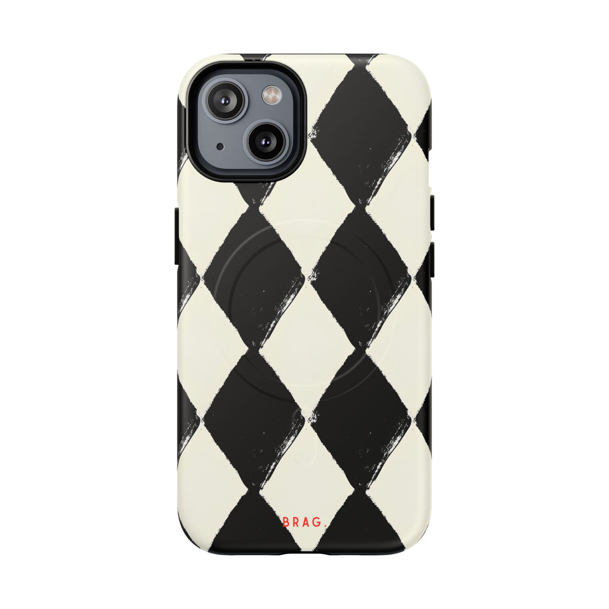 Ivory Harlequin MagSafe Tough Phone Case — Magnetic Protective Cover