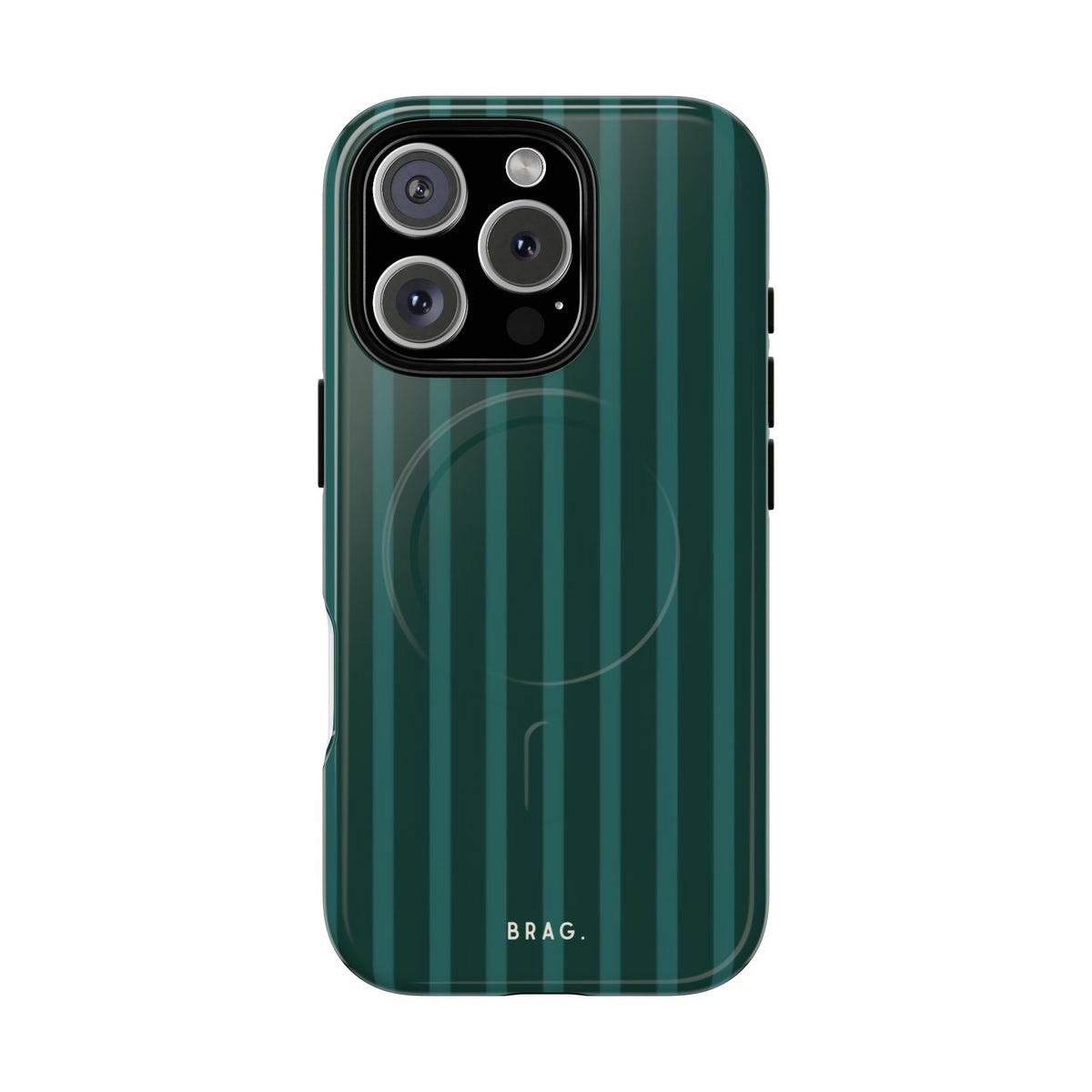 Forest Stripe MagSafe Tough Phone Case — Magnetic Protective Cover
