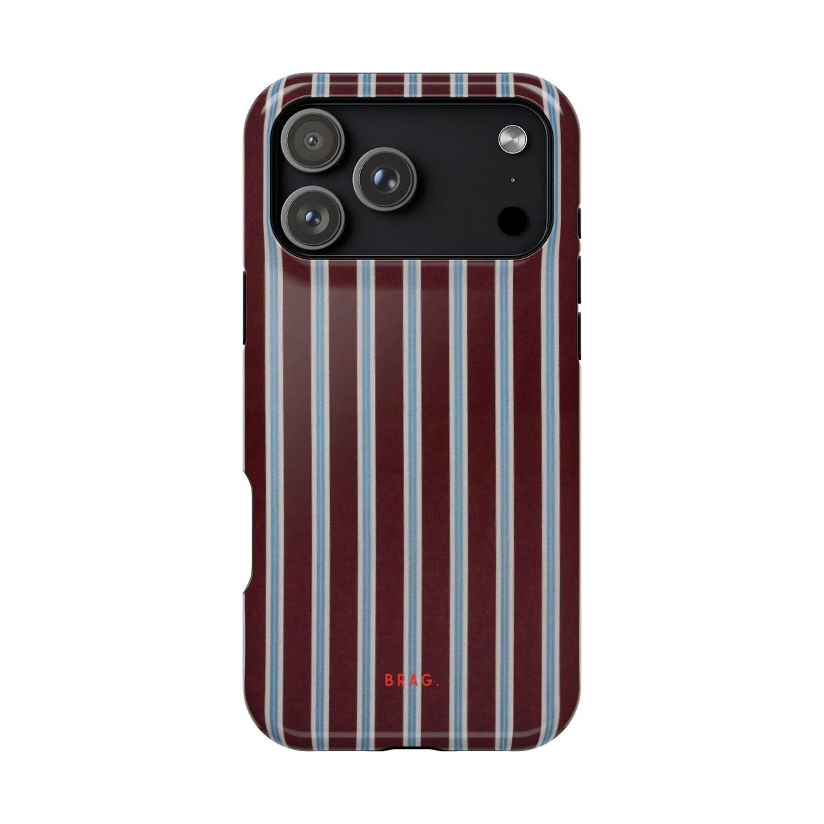 Maroon Lines Magnetic Impact-Resistant Phone Case