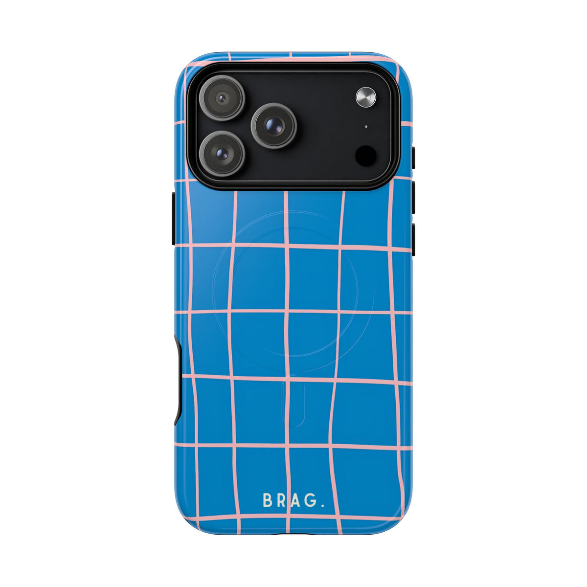 Coastal Grid MagSafe Tough Phone Case — Magnetic Protective Cover