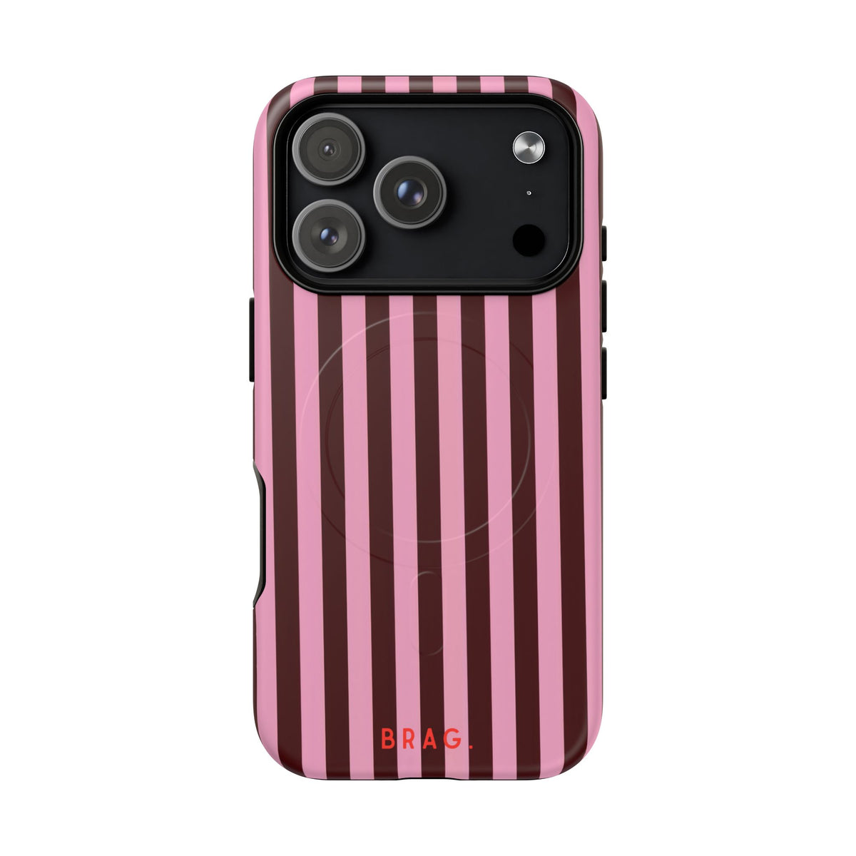 Candy Stripe MagSafe Tough Phone Case — Magnetic Protective Cover