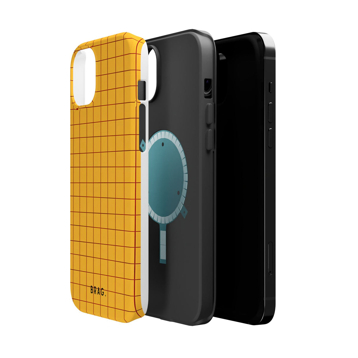 Cheese Grid Magnetic Impact-Resistant Phone Case