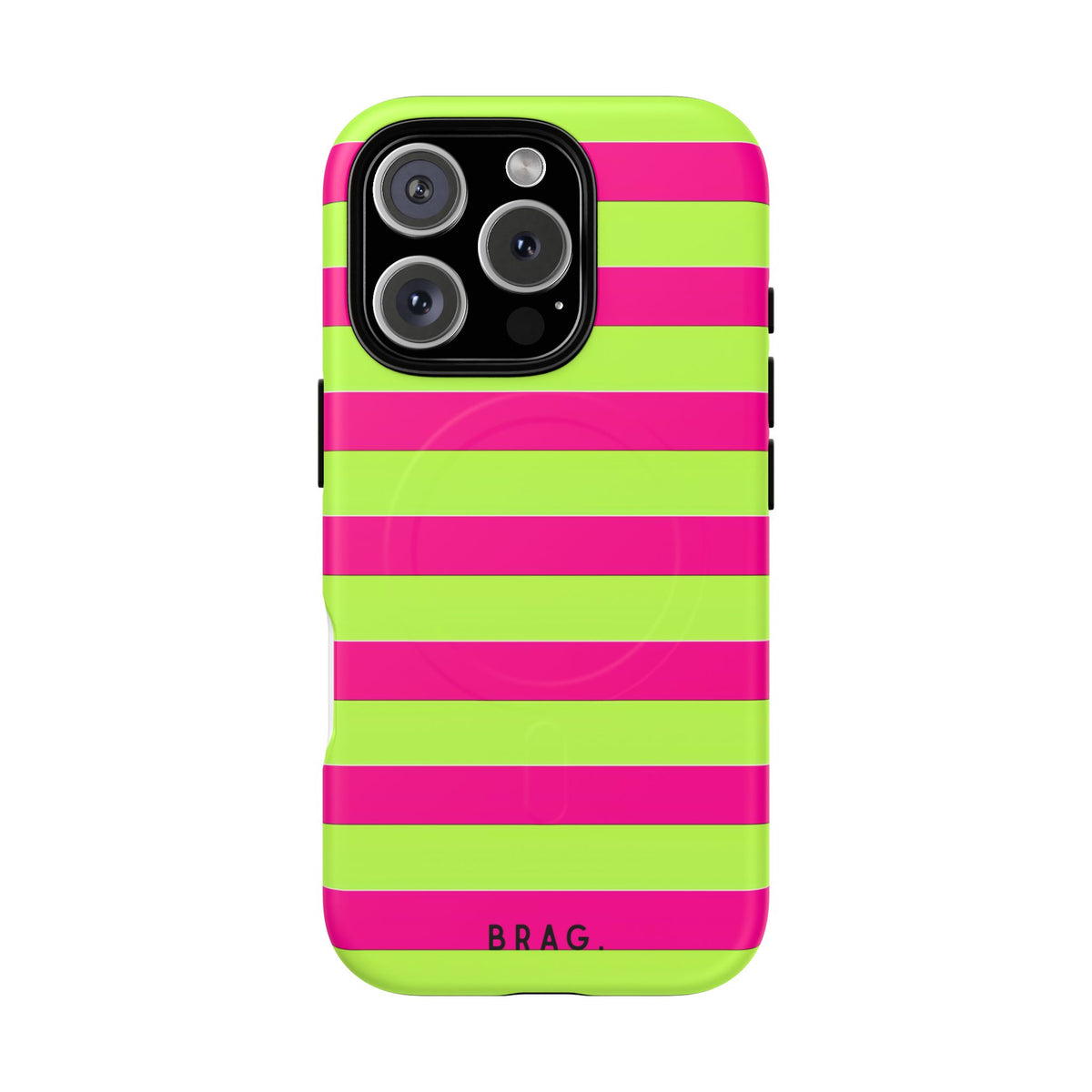 Electric Lime MagSafe Tough Phone Case — Magnetic Protective Cover