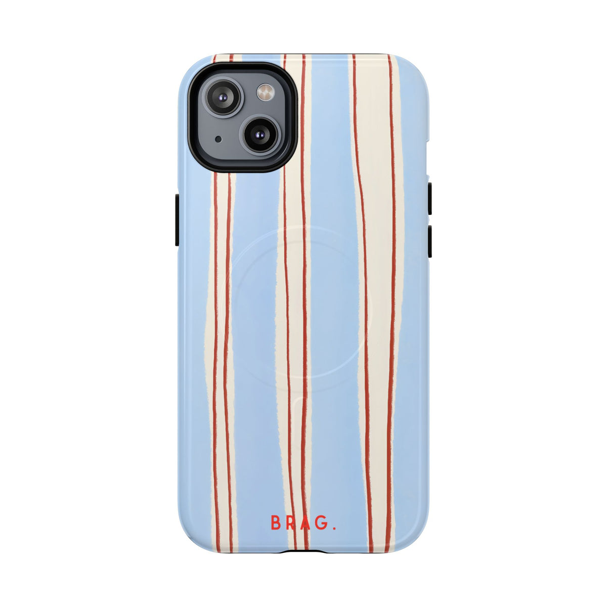 Blue Linen MagSafe Tough Phone Case — Magnetic Protective Cover