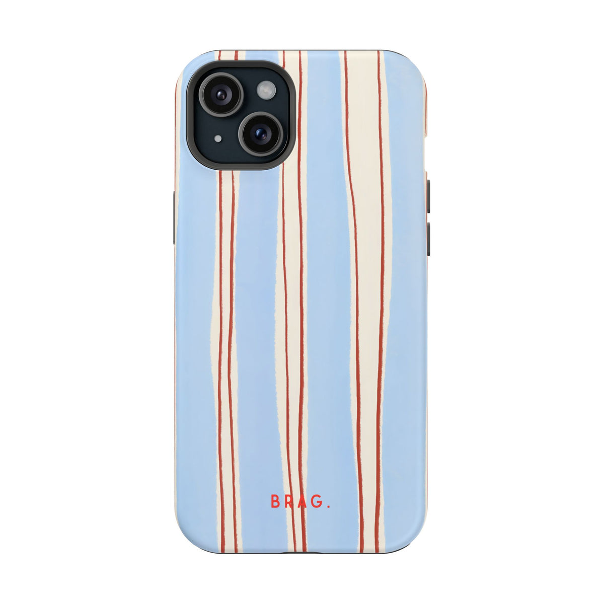 Blue Linen Magnetic Impact-Resistant Phone Case