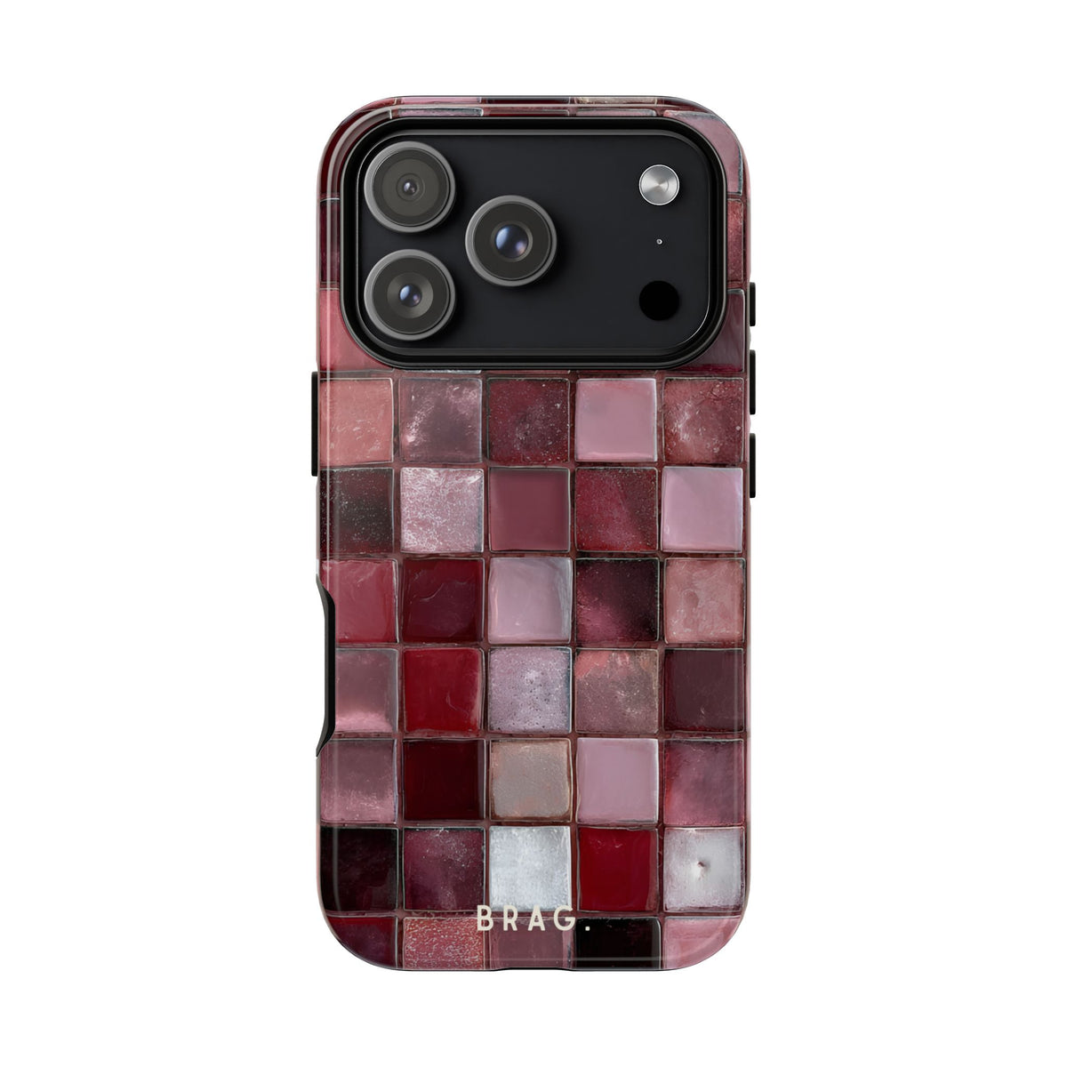 Cherry Tile Tough Phone Case – Shockproof Protective iPhone Cover
