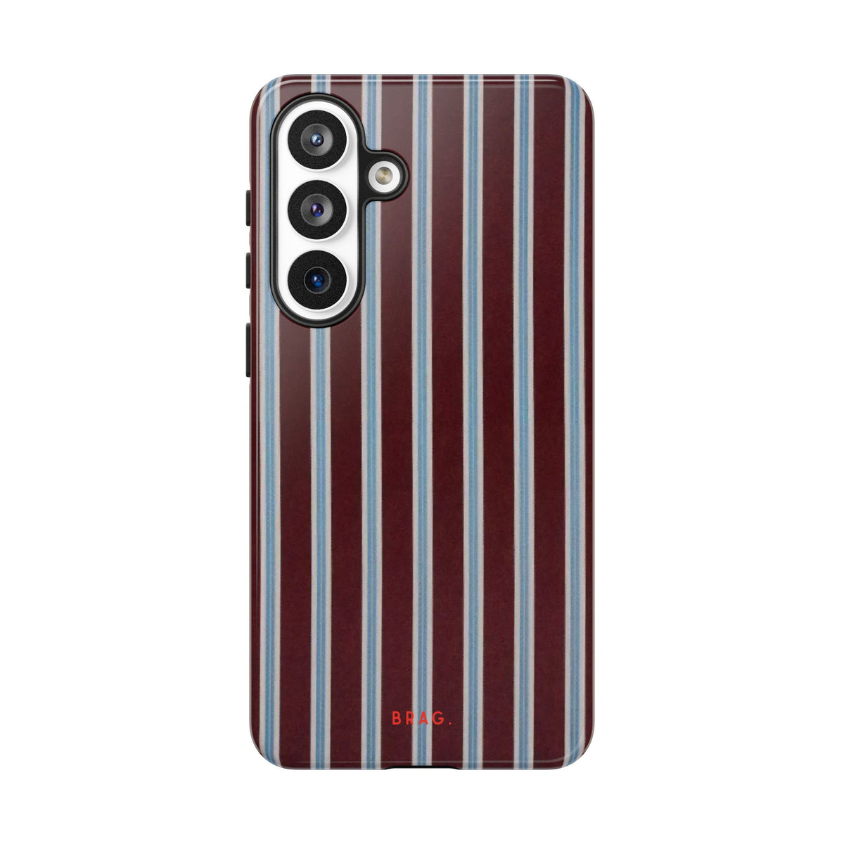Maroon Lines Tough Phone Case – Shockproof Protective iPhone Cover