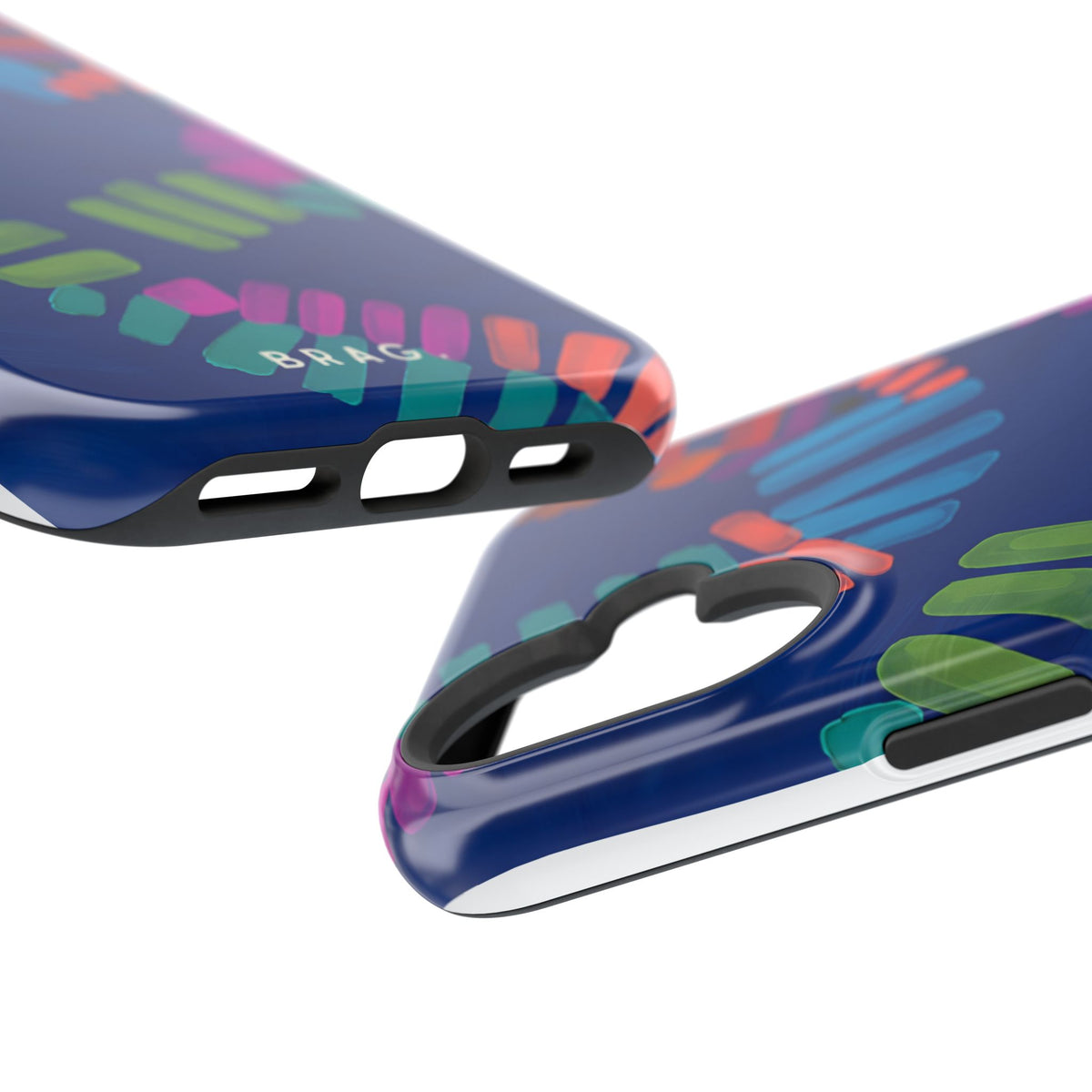 Blue Palm Magnetic Impact-Resistant Phone Case