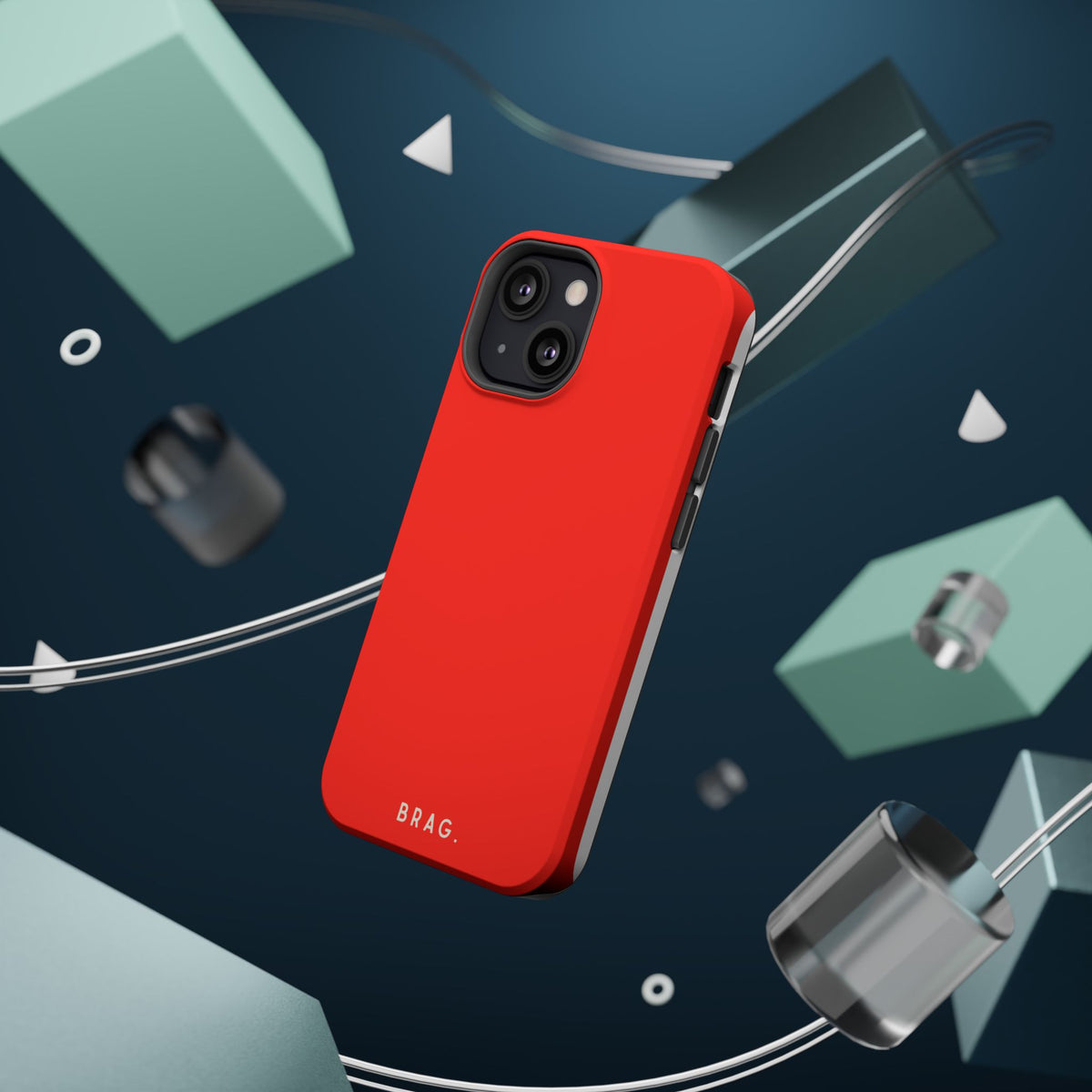 Brag Red Magnetic Impact-Resistant Phone Case