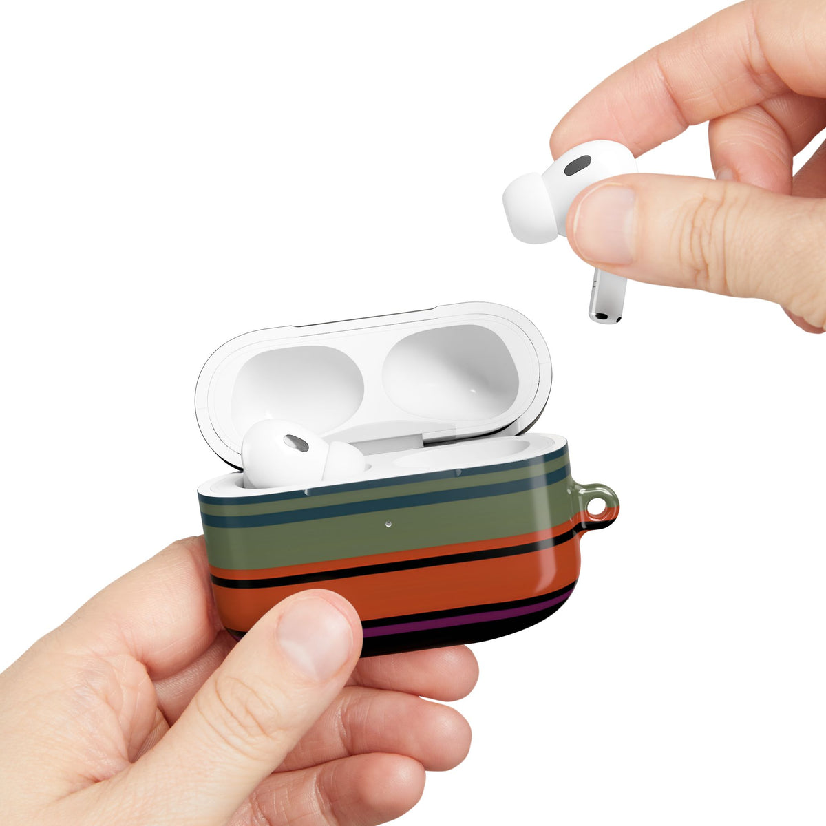 Market Stripe AirPod Case – Slim Protective Charging Case