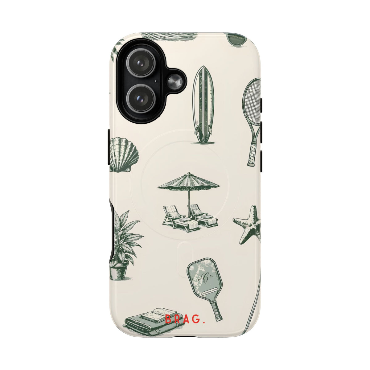 Beach Club MagSafe Tough Phone Case — Magnetic Protective Cover