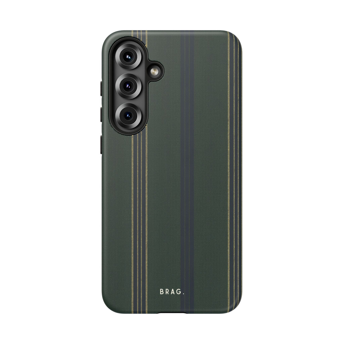 Olive Pinstripe Tough Phone Case – Shockproof Protective iPhone Cover