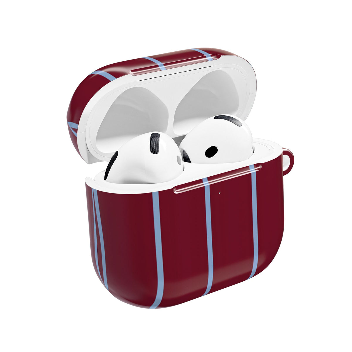 Bordeaux Stripe AirPod Case – Slim Protective Charging Case