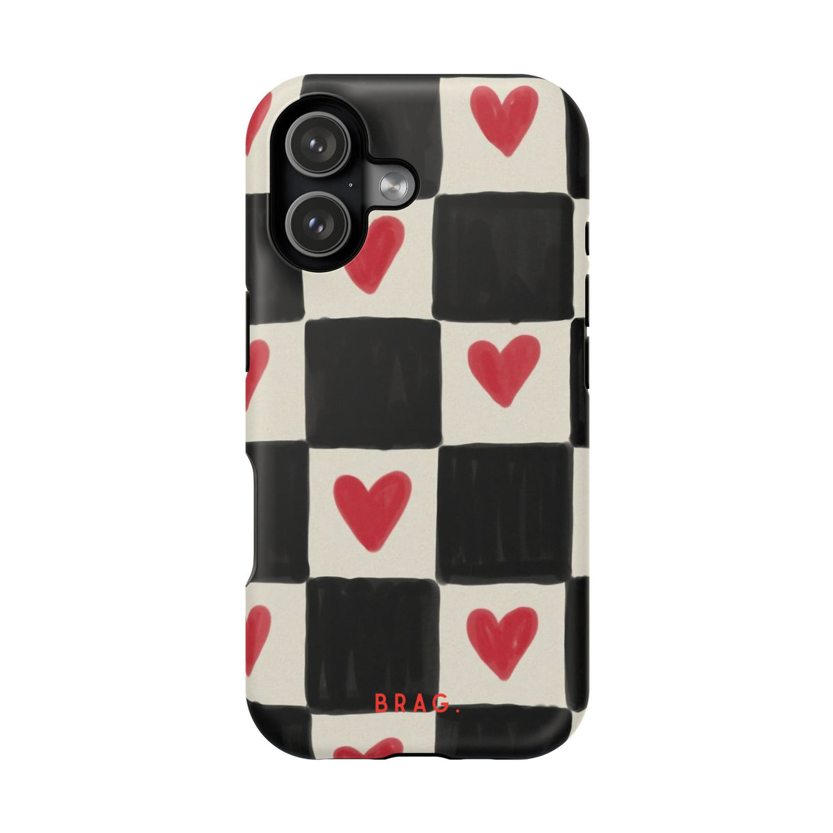 Heart Check Magnetic Impact-Resistant Phone Case